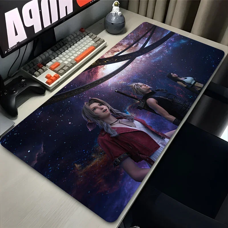 Mousepad Final Fantasy Natural Rubber Deskmat Stitched Edges Mousepad Gaming Table Office Laptop Accessory Game Big Desk Mats