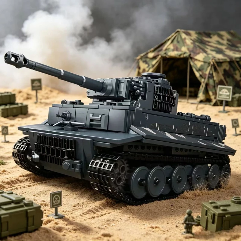 

Mould King 20014 800PCS Tiger Tank Model Military Technical Building Blocks Assembly Bricks Collectible Toy Gift