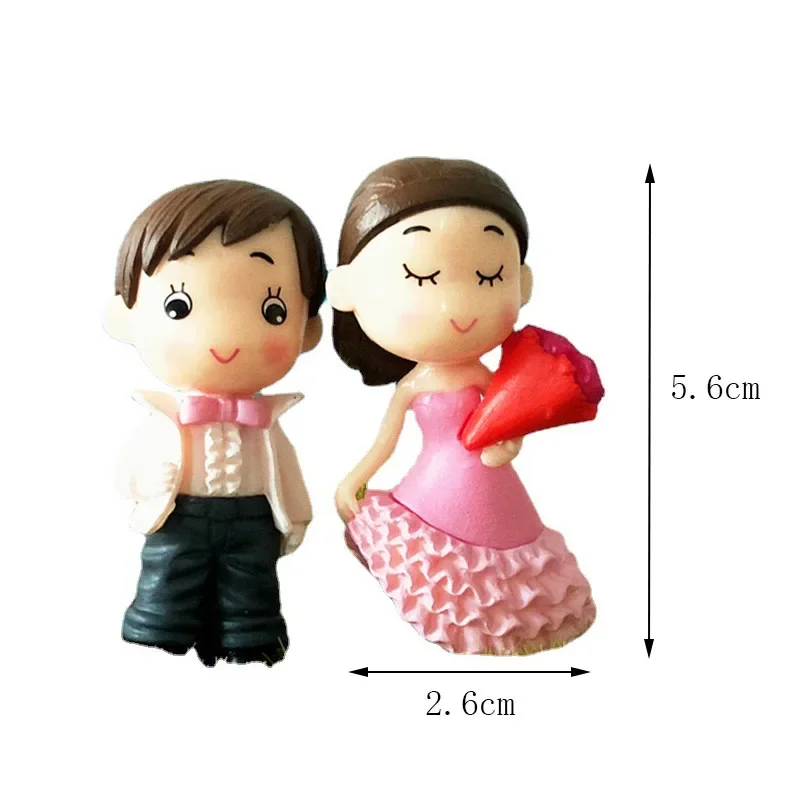 Boy Girl Lovers Home Decor Sweety Lovers Couple Chair Figurines Miniatures Terrariums Fairy Garden Moss Children Toy Resin Craft