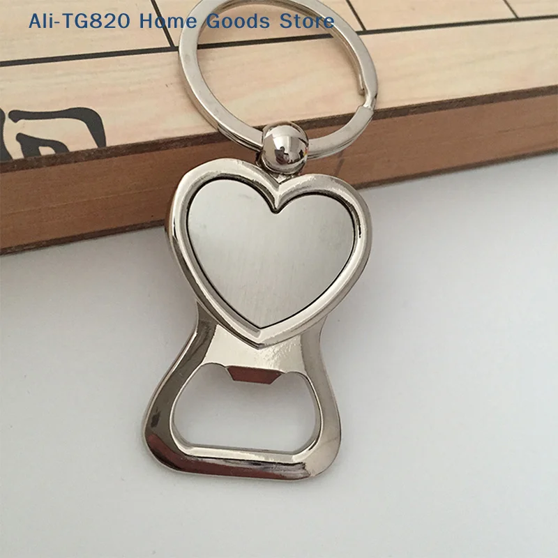 [TG820]1PC heart shaped Beer Bottle Opener Key Chain Portable party Small Gift
