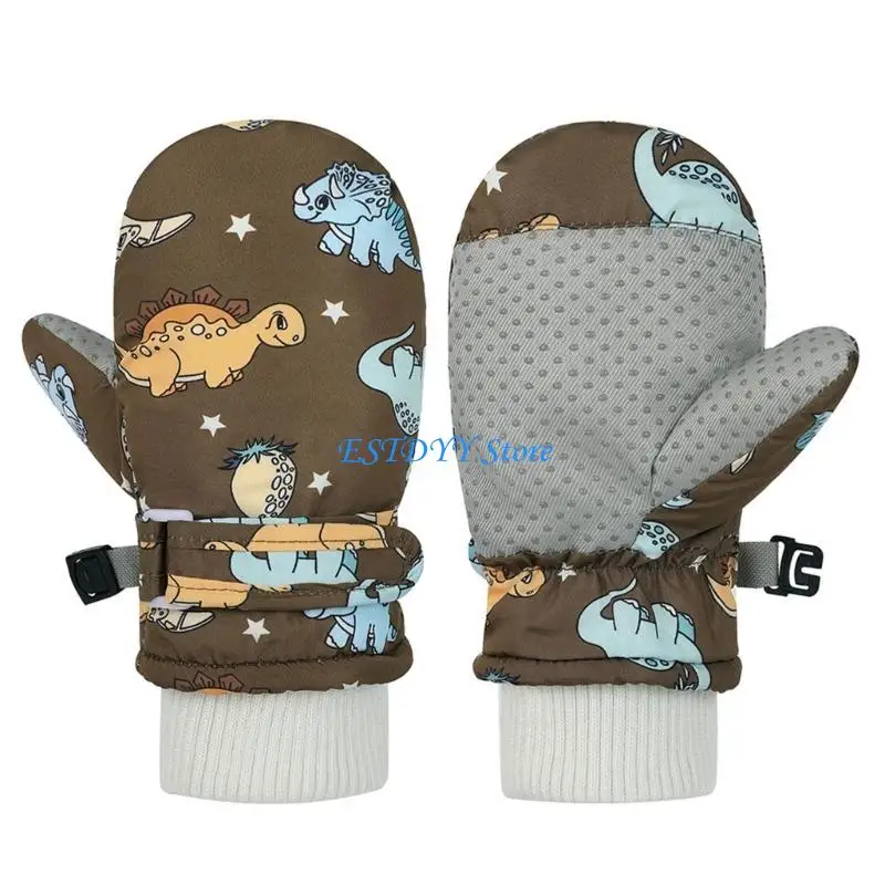 

G6DE Kids Winter Snow Mittens Water Resistant Warm Ski Gloves Cold Weather Sports Gloves for Children Outdoor Activity