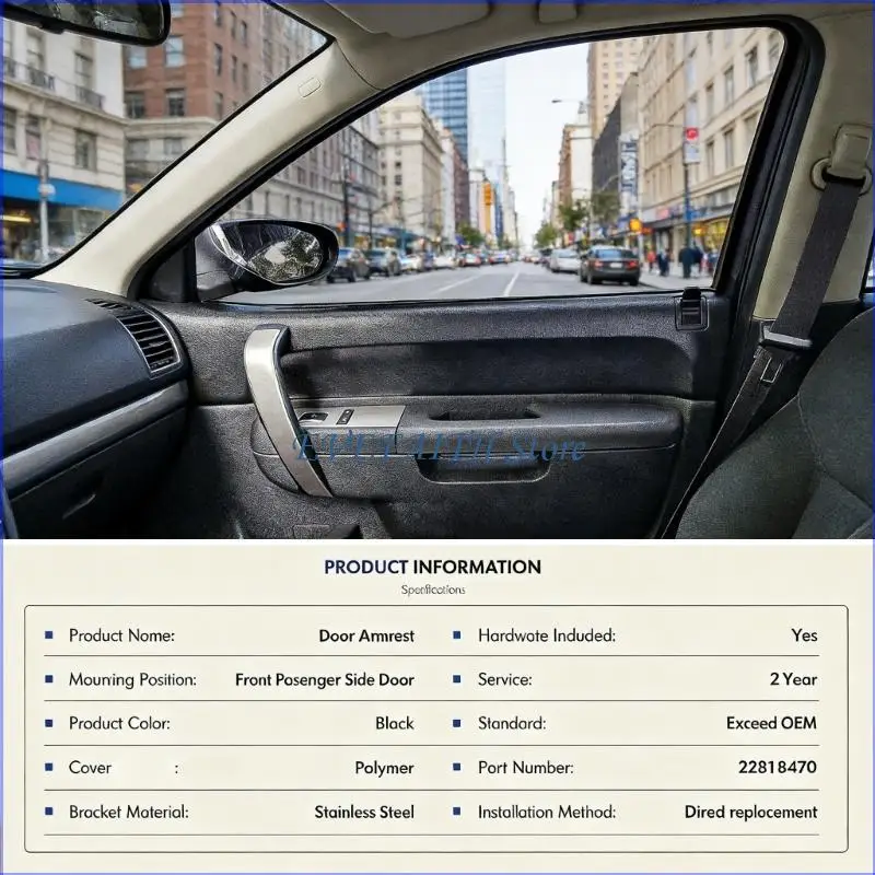 

124B Enhanced Comfort Front Right Armrest Repair 22818470 for Selected Vehicles