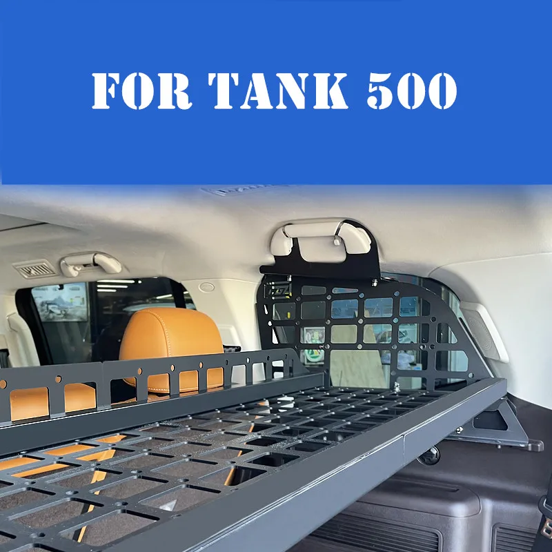 

For Tank 500 Trunk storage rack modified hanging net curtain aluminum alloy storage layered frame high quality Accessories