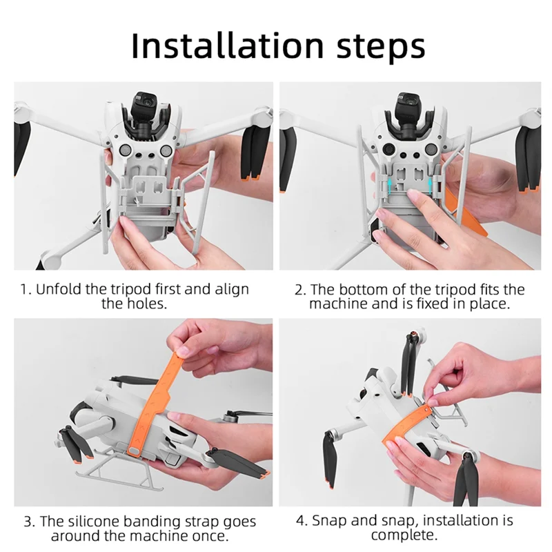 ATS-For DJI MINI 3/ MINI 3PRO Booster Stand Folding Landing Gear Gimbal Portable Protection Frame