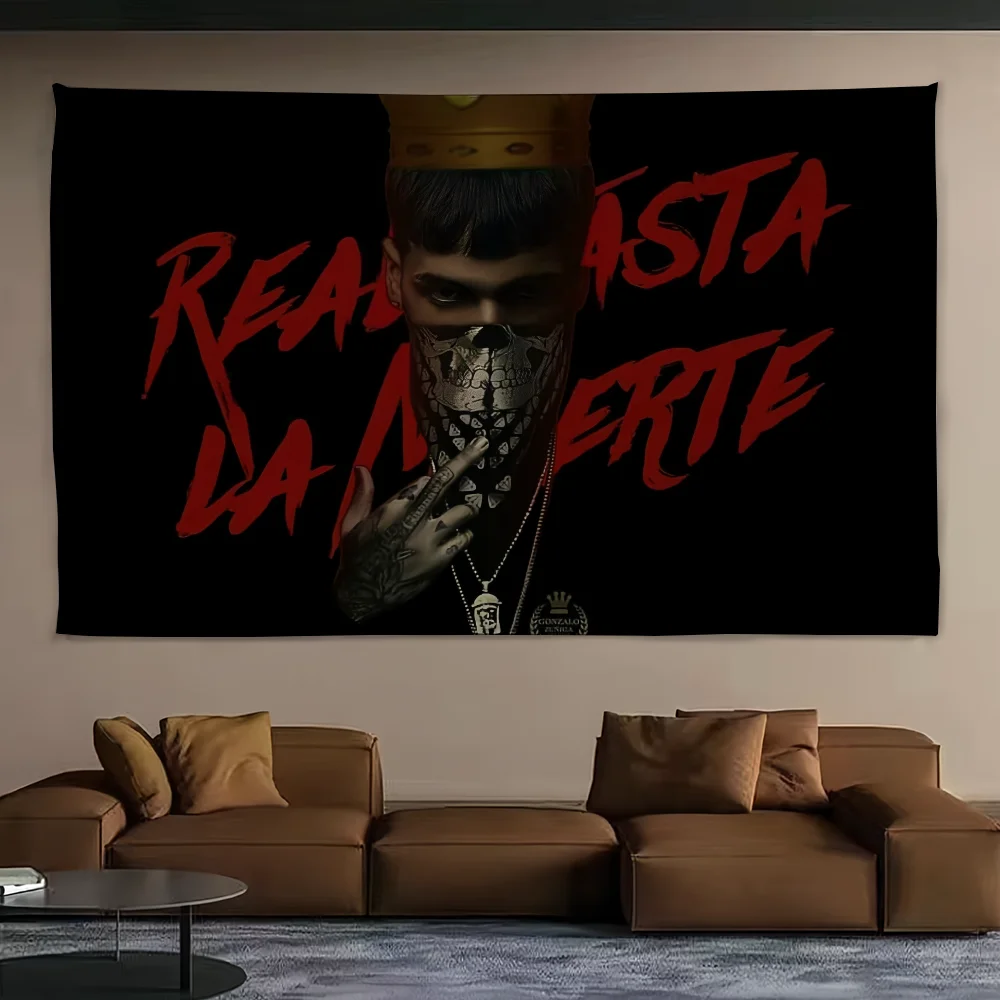 Hot R-rapper A-Anuel AA Flag Decoration Outdoor Picnic Party Art Hanging Home Camping Party Banner