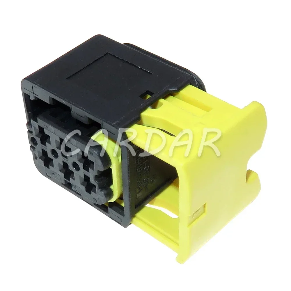 1 Set 6 Pin 3.5 Series Black Auto Plastic Housing Electrical Connector AC Assembly Car Harness Socket Auto Parts 1-1418437-1
