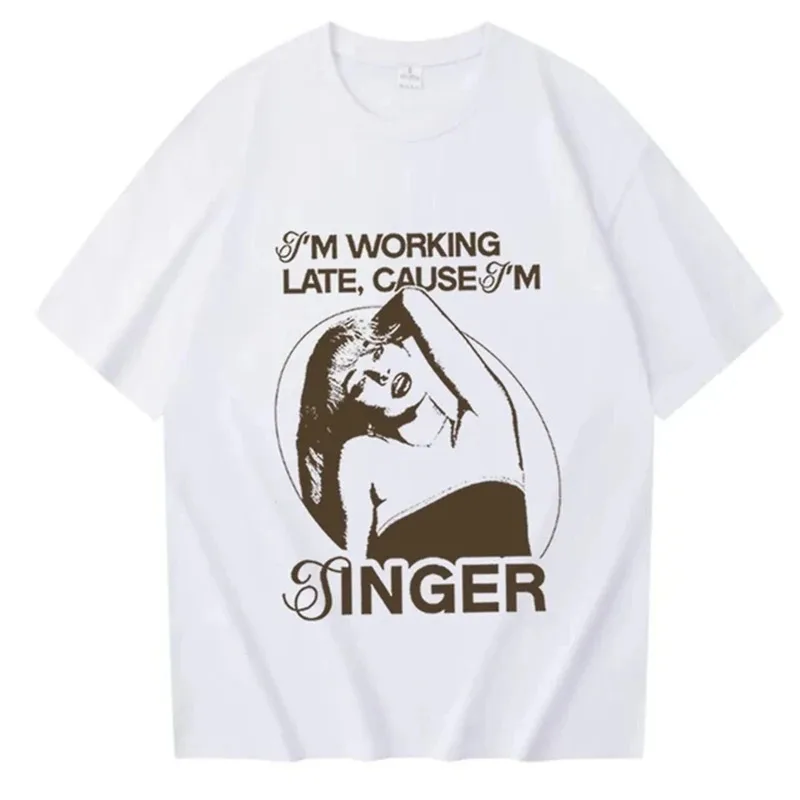 Ome Code Sabrina Surround Pattern T-shirt - Men's and Women's Same Style Fashion Casual T-shirt, Cotton Material