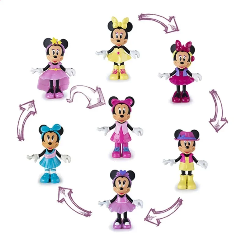 

Disney Princess Mickey Mouse Beautiful Minnie Mouse Dress Up Doll Change Clothes Girls Play House Toy Figure Christmas Gift