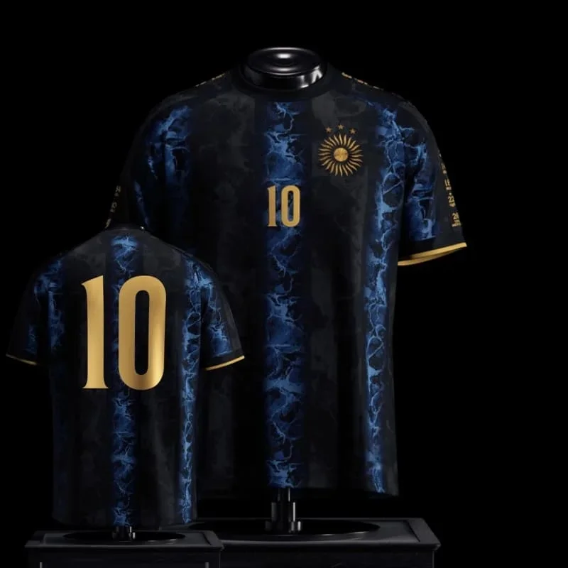 2026 New Argentina Concept Design Fan Football Jersey Sports Quick Drying Casual Men's Top T-shirt Short Sleeved
