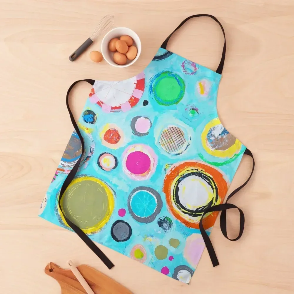 On Different Planets Blue Apron Art Kids Cute Kitchen Apron