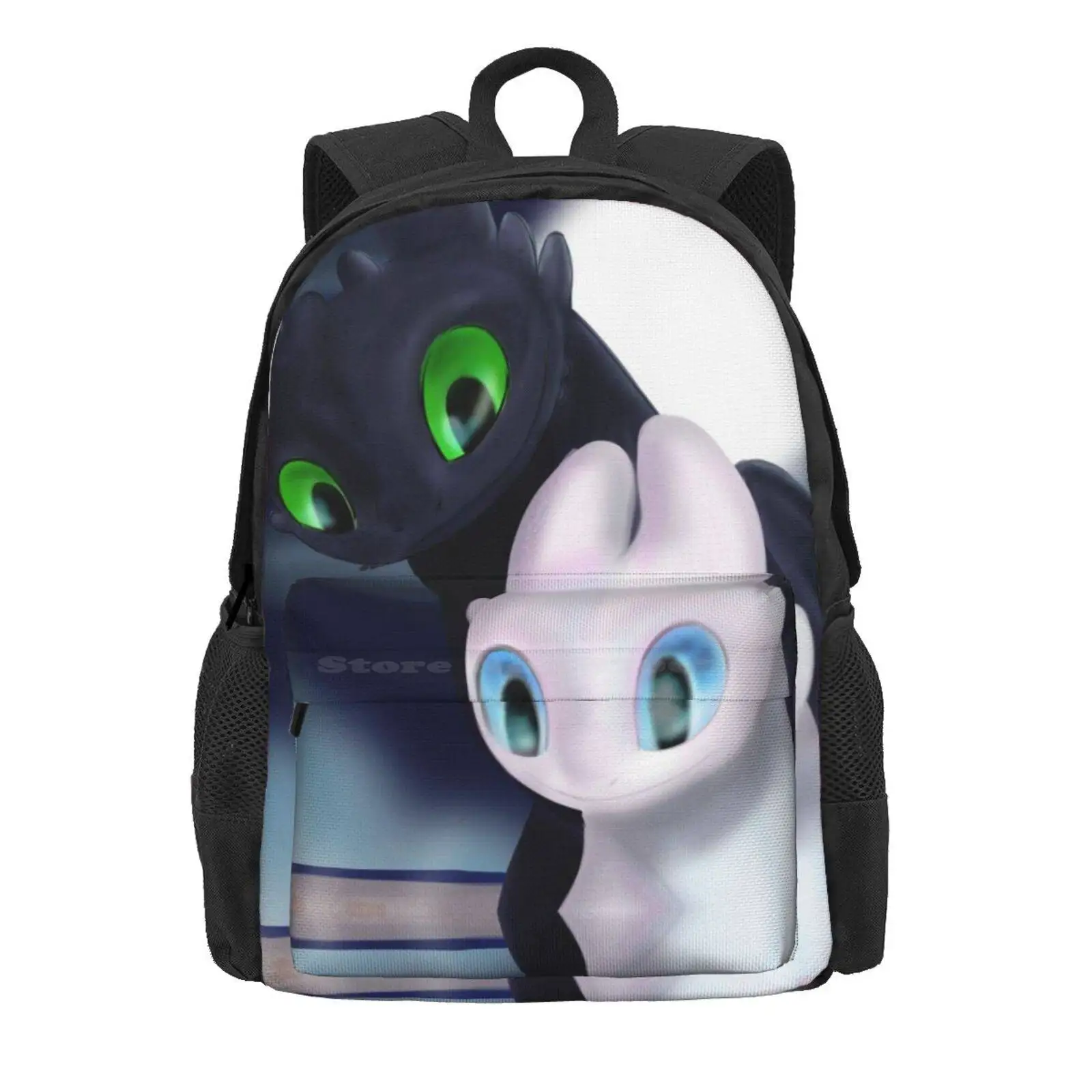 Krokmou And Light Fury Hot Sale Schoolbag Backpack Fashion Bags Krokmou Light Fury Night Fury Hidden World Hidden World