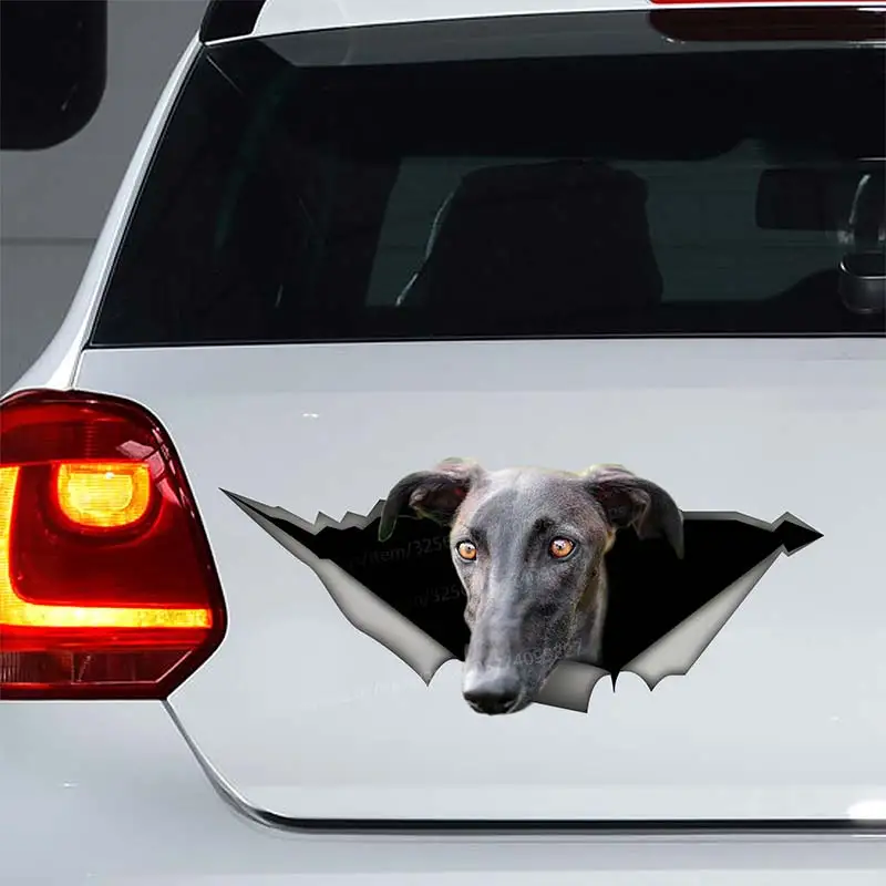 Galgo Dog Pet Animal Car Sticker Waterproof Vinyl Decal Bumper Rear Window Laptop Self-adhesive Decal For Car Accessories SH206