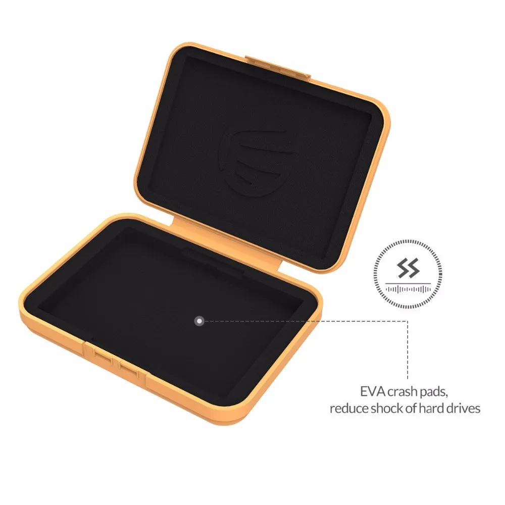 ORICO 방진 방습 하드 드라이브 박스, 3.5 인치 보호 상자, 5 개 보관 케이스