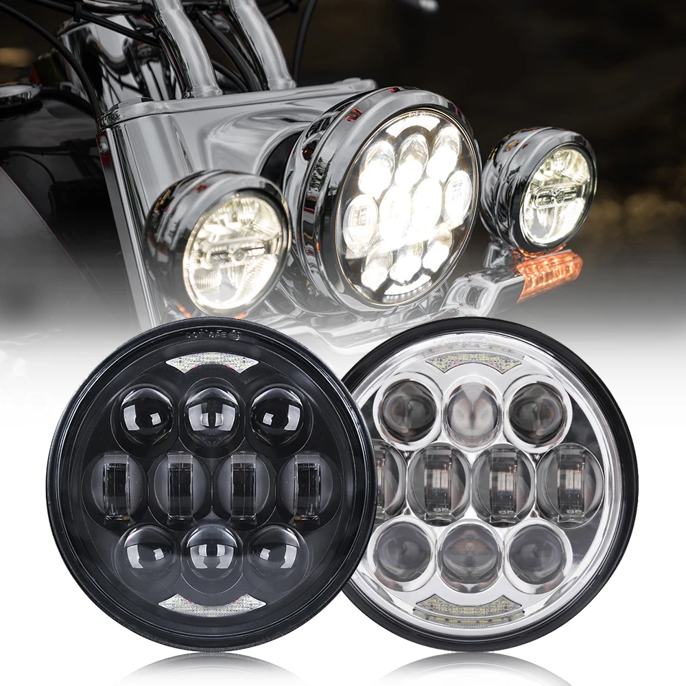 

80W 5.75 Inch Led Light Motorcycle 5.75" Led Headlights For Harley Davison Universal Motorcycles