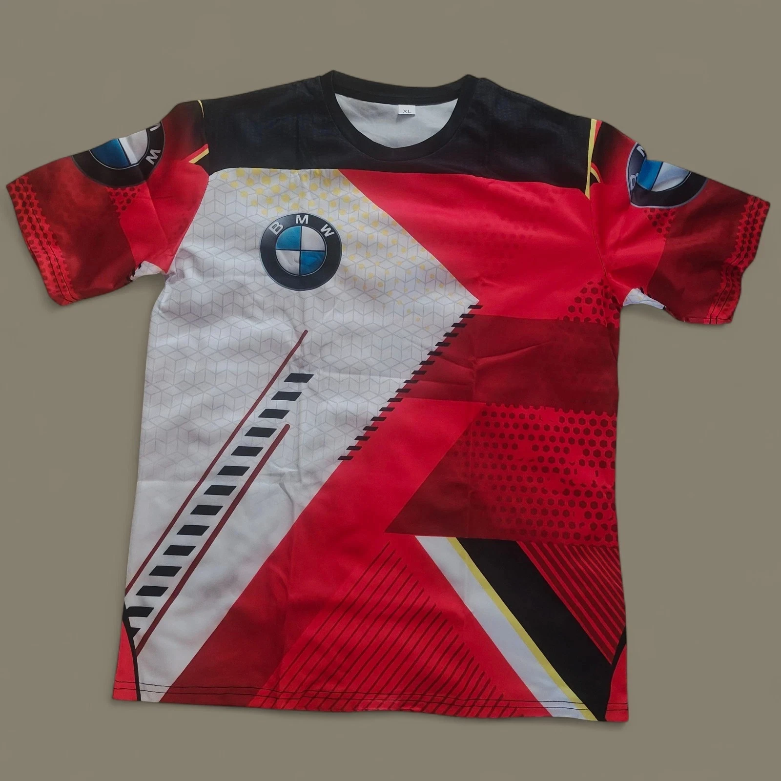 

2025 New Spring and Summer BMW Short Sleeved T-shirt Casual and Fashionable Men's BMW 3D Printed Handsome Short Sleeved Top