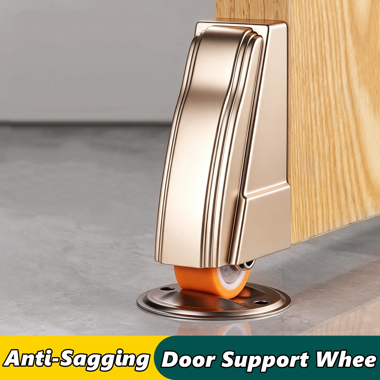 Casters Door Sag Support Wheels Smooth Directional Casters Flat Push Telescopic Wheels Cabinet Counter Hidden Type