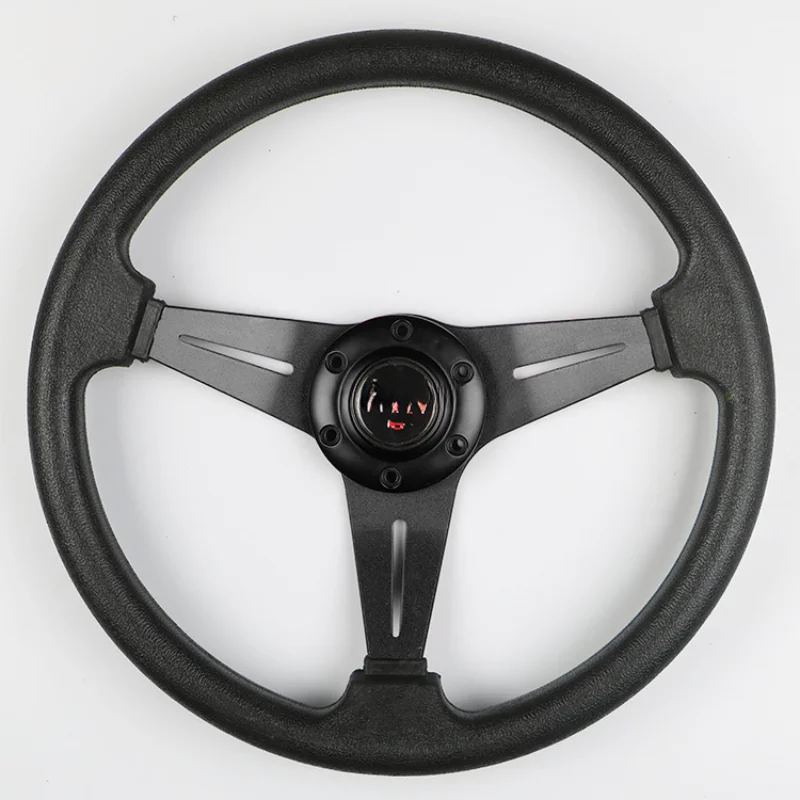 Custom 14-inch Competition Racing Steering Wheel PU Material For Car Interior Upgrade