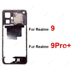 Middle Housing Frame For Realme 9 4G 9 Pro Plus Middle Housing Frame Cover Holder Bezel with Side Button with NFC Repair Parts