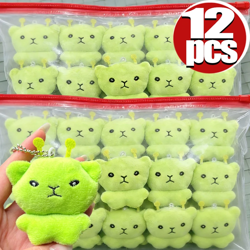 Llaveros de Peluche de Gato Alienígena Verde, Lindos y Creativos, de Gran Valor, para Colgar en Bolsos, Decoración de Muñecos, Regalo