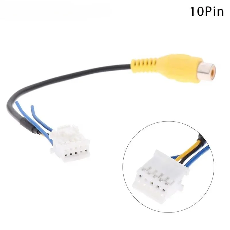 Universal 10 Pin Camera Video Input Cable Adapter Wiring Connector Innovative And Practical For Android Radio Car Accessories