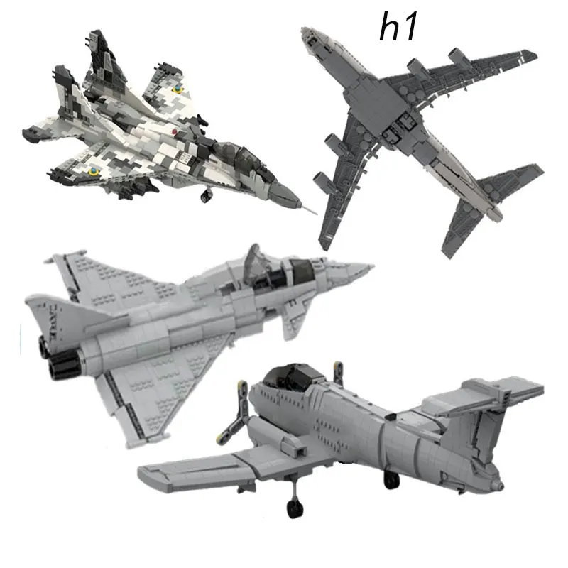 

In-stock small particle building blocks MOC-160693 1292pcs 98119 Airplane, architectural building toy, 3D model, gift, education