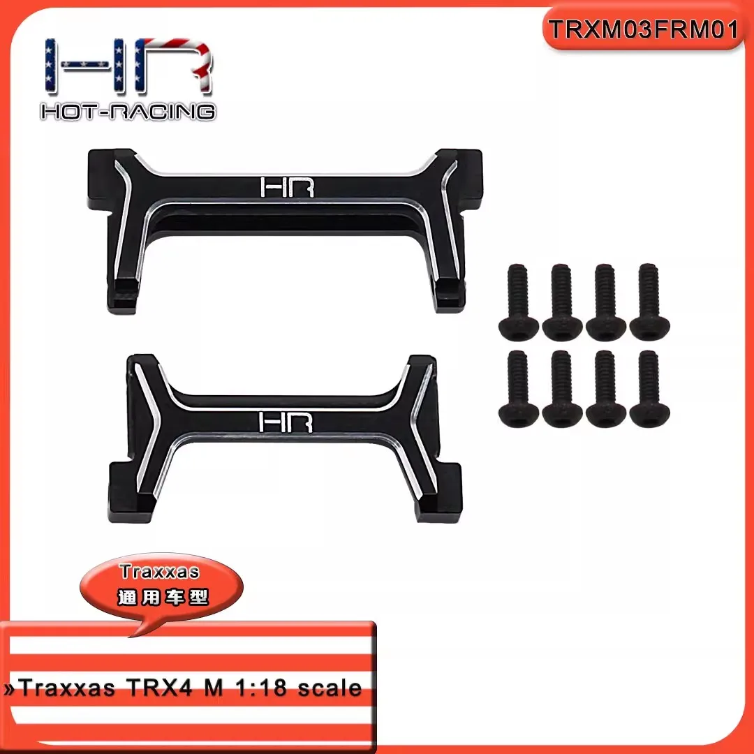 HR Aluminum Front and Rear Bumper Mount Frame Crossmember for Traxxas TRX4-M