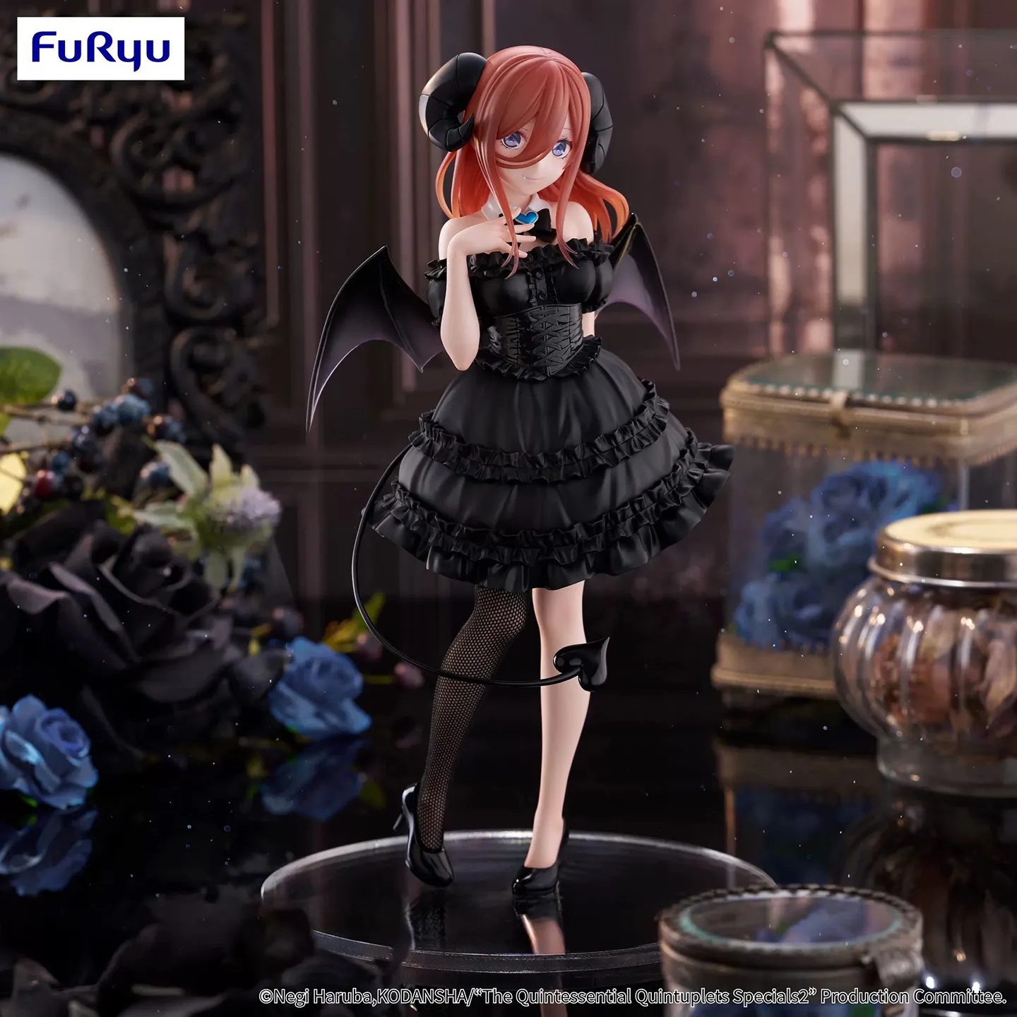 In Stock FuRyu BiCute Dark Nakano Miku Little Devil Anime Action Figure Toy Gift Model Collection