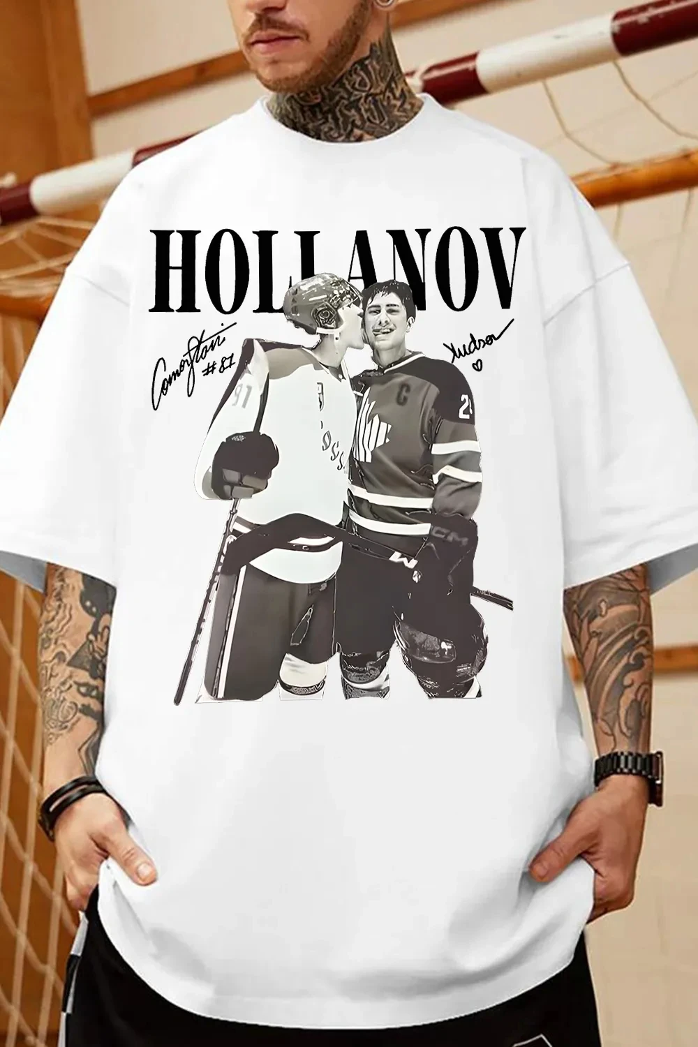Camiseta Unissex de Algodão Aquecida 2026 Nova Coleção Rivalry - Blusa Casual de Verão Manga Curta Gola Redonda Solta para Homens e Mulheres