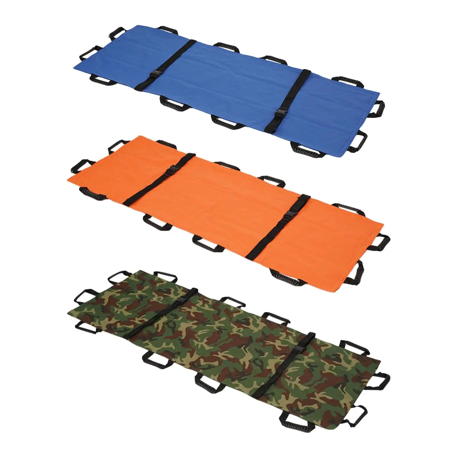 Folding Soft Stretcher Portable Transport Stretcher with 12 Handles Emergency