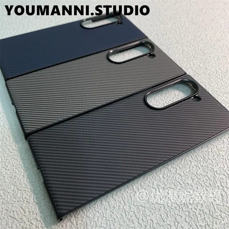For Samsung Galaxy Z Fold 7 6 Case Simple Kevlar Texture Magnetic Suction Skin-friendly Anti-drop Cover Samsung Galaxy Z Fold7 6