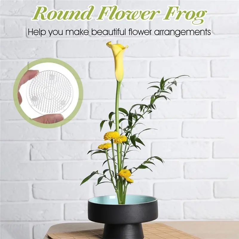 HRBAJ-Floral Arrangement Pin Holder With Suction Cups- 2.75