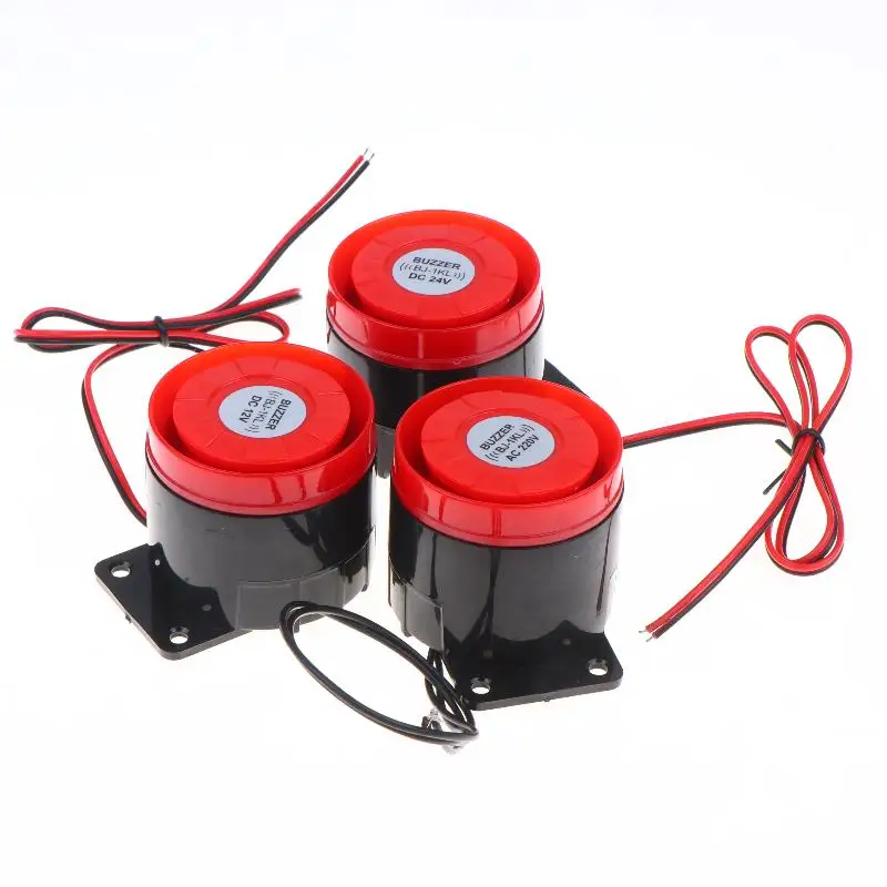 ●1Pcs High Decibel Sound And Light Alarm 12V 24V 220V Buzzer Anti-theft Audio Electronic Horn Waterproof Dustproof