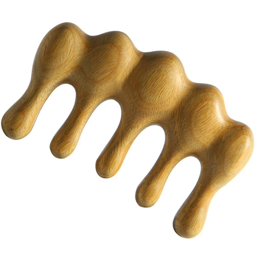 

Массажная расческа с широкими зубьями, деревянная расческа для ухода за кожей головы, гладкая портативная расческа для волос, инструмент Гуа Ша для длинных коротких вьющихся волос