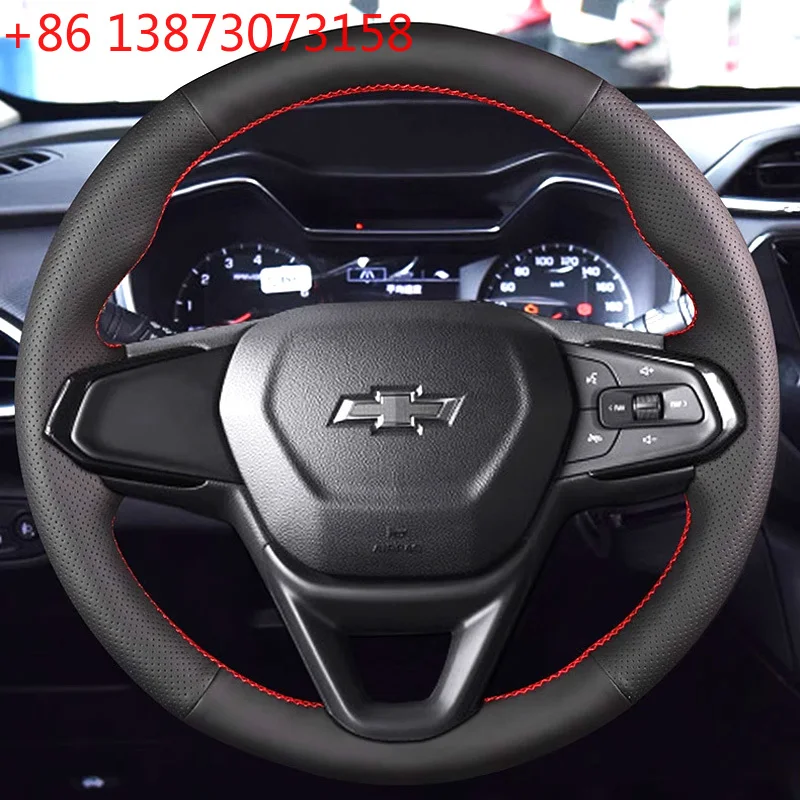 

Braid Steering Cover for Chevy Bolt EUV EV 2022-2023 Trailblazer 2021-2024 Trax 2024-2025 Car Steering Wheel Cover Accessory