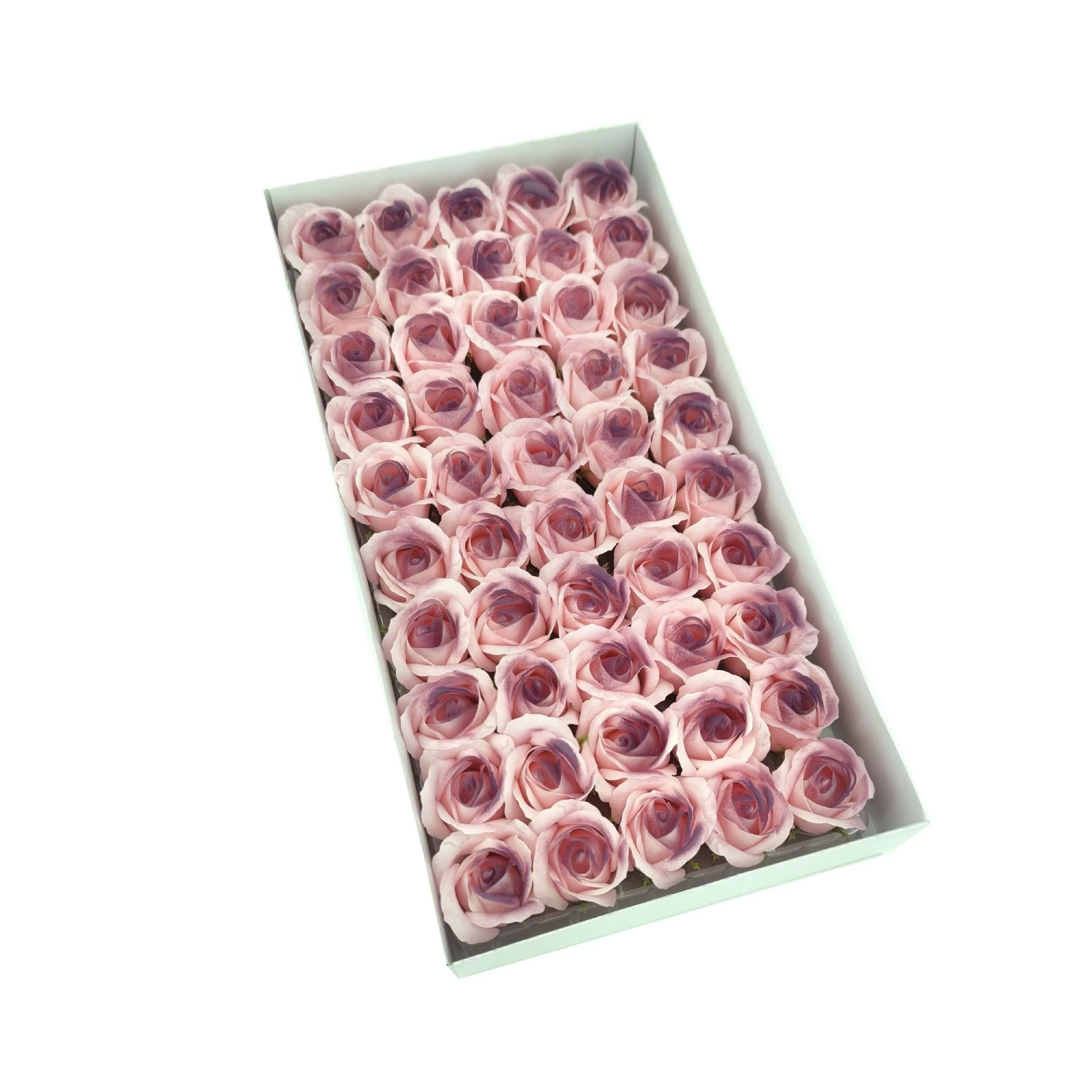 50pcs/box Artificial Soap Rose Flower DIY Holding Flowers Heads For Wedding Decoration Anniversary, Birthday Valentine'S Day