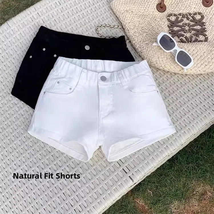 Low Waist Pure Desire White Butt Enhancing Short Shorts Denim Women Summer Tight Elastic Hip Hugging Hot Pants High Waist Shorts