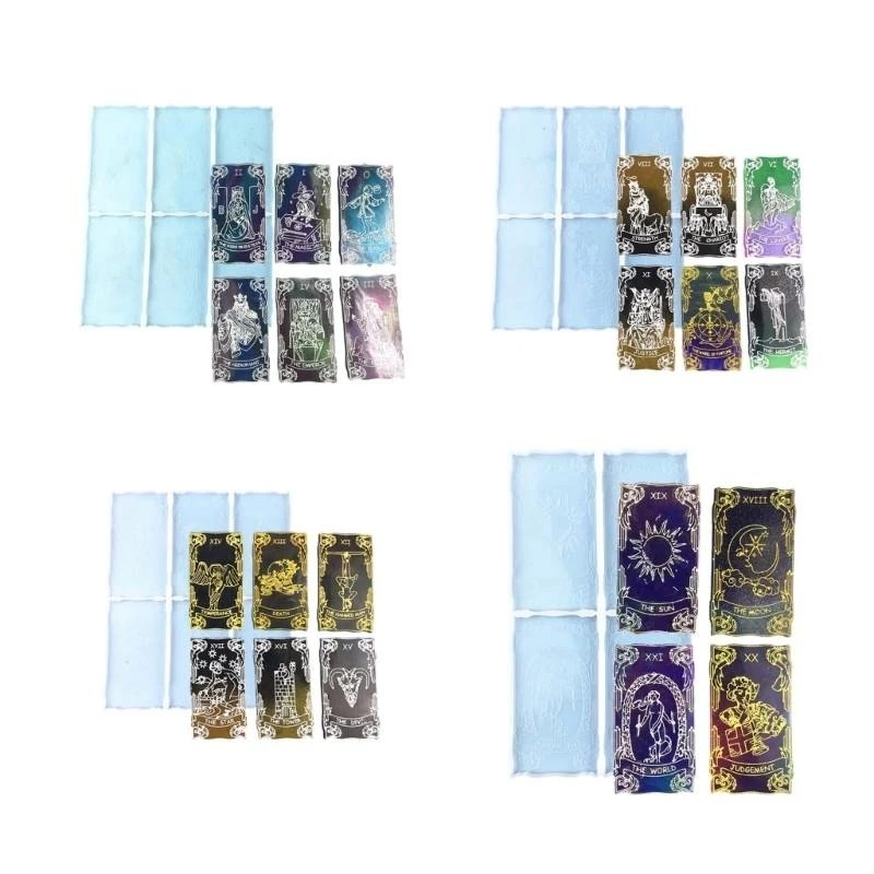 

Силиконовая форма для карт Таро, формы для изготовления карт Таро, гибкие силиконовые формы, эпоксидные формы для поделок и