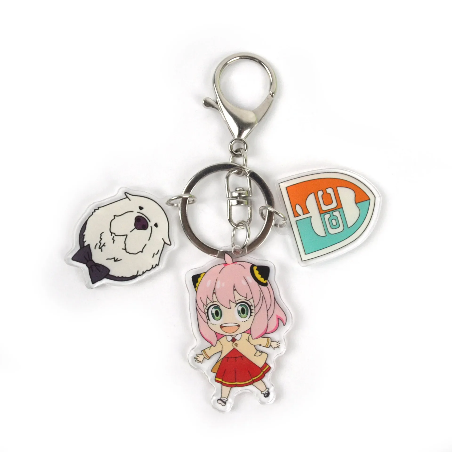 Creative Anime Figure Anya Forger Yor Forger Bond Forger Sylvia Sherwood Key Ring Acrylic Keychain Model Plate Anime Peripherals