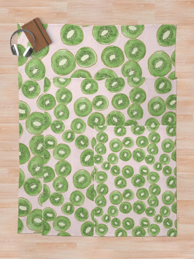 Cobertor Padrão Aquarela para Bebês, Cobertores Bonitos para Camas de Inverno, Kiwi e Frutas