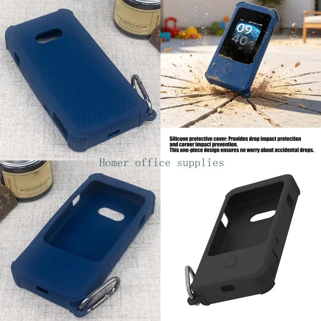 K43B Travel Router Protective Cover in Soft Silicone for E5800 Hotel Desk Use
