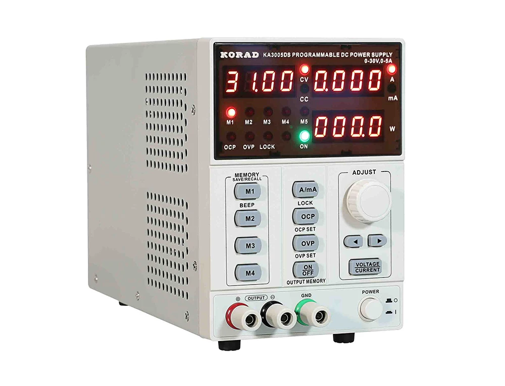 KORAD 3005DS 3005PS Programmable Precision Adjustable DC Power Supply Digital 30V/5A 0.01V/0.001A for Laboratory Research