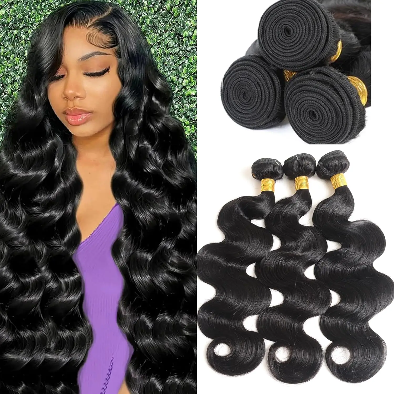 2/3/4 Bundles Human Hair Brazilian Hair body Wave Bundles 100% Unprocessed Virgin body Wave Human Hair Bundles for Women