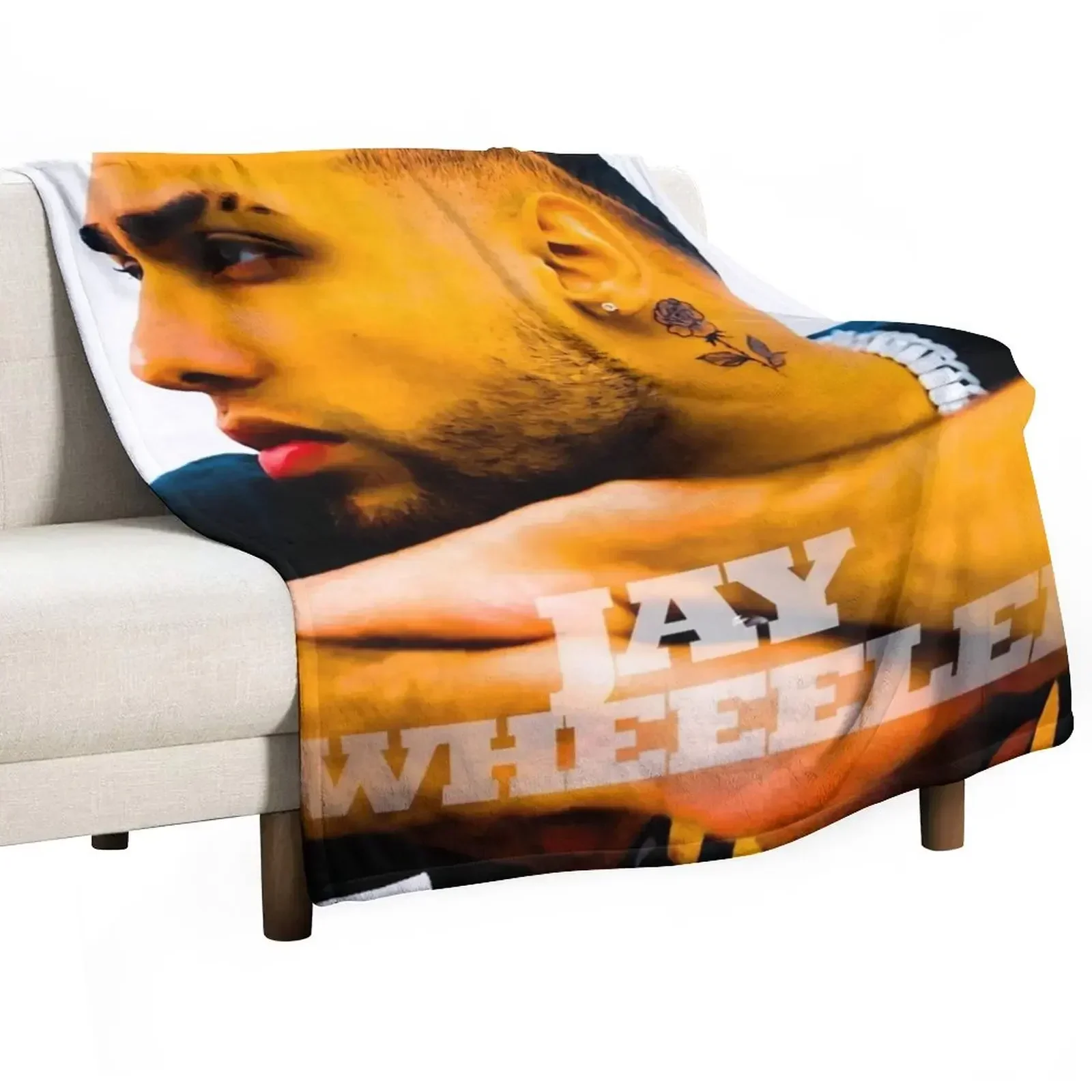 Jay Wheeler Throw Blanket Tourist Plaid on the sofa Blankets