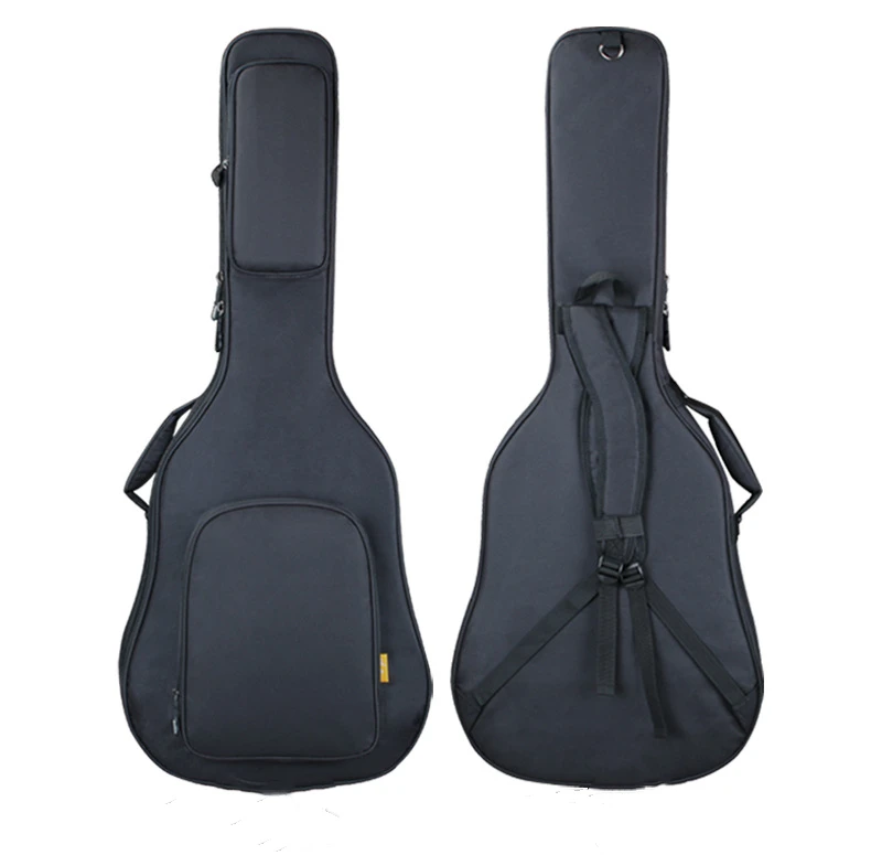 36 38 39 40 41 Inches Acoustic Guitar Case Black Soft Bag Thicken 24mm 1.35kg Guitarra Accessories Gig