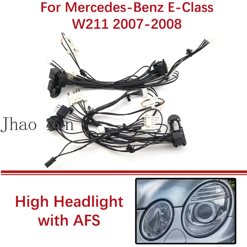 

Front Headlight Internal Plug Wiring Harness Assembly For Mercedes-Benz E-Class W211 Car Headlights Harness 07-2008 LED with AFS
