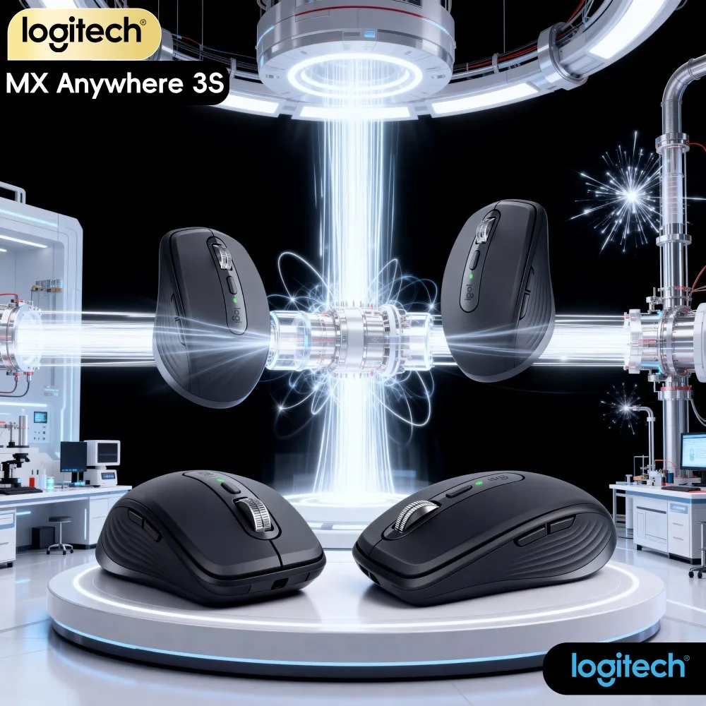 Seamless Unit Shift Mouse Logitech MX Anywhere 3S Gentle Press Feedback For Bookshop Staff Order Processing Work