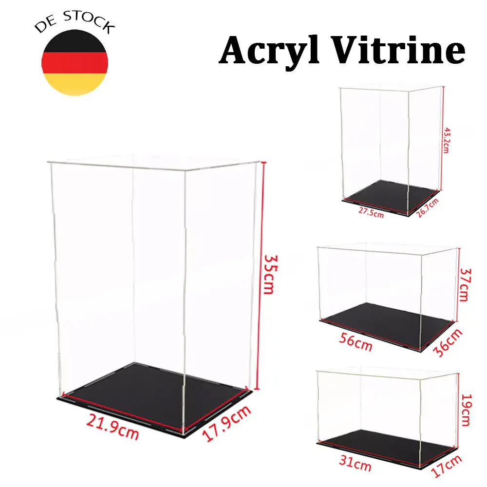 Große Vitrine Acryl Schaukasten Display Vitrinen Ball Box Klein Acryl Case Deu