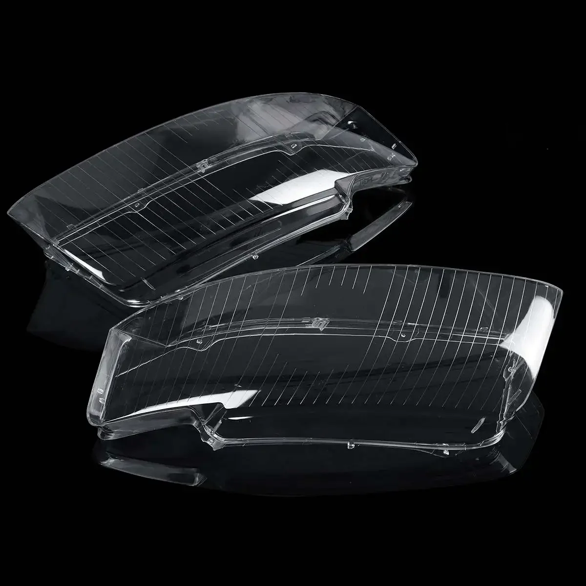 1 Pair Front Headlamps Glass Headlights Shell Cover Transparent Lampshades For Audi A4 B6 2002 2003 2004 2005 8E0941030AD