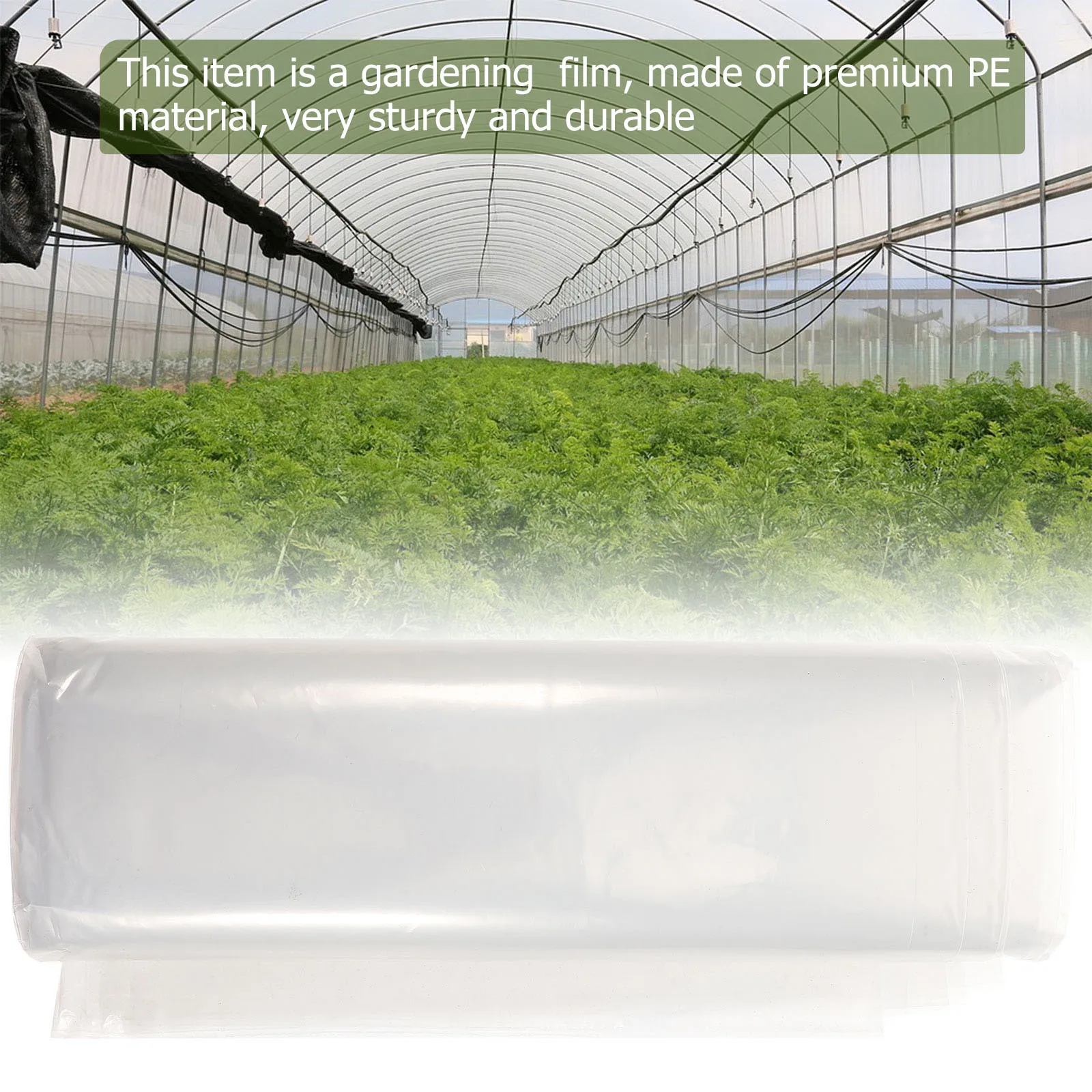 

Garden Transparent Greenhouse Film Thickened Pe Film Rainproof Windproof Clear Protective Cover Greenhouse Sheeting