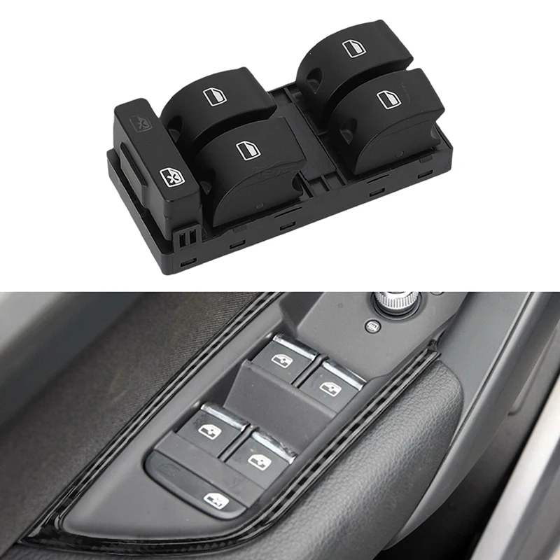 1 قطعة ل A3 8P SPORTBACK A6 4F 4G C6 Q7 4L 4F0 959 851F عالية الجودة لوحة الطاقة الكهربائية نافذة زر التبديل الرئيسي التحكم